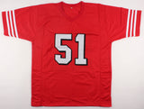 Ken Norton Jr Signed San Francisco 49ers Jersey (Beckett) 3xSuper Bowl Champion