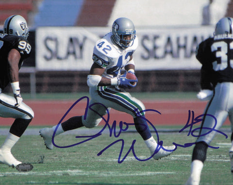 Chris Warren Autographed Signed 8x10 Photo Seattle Seahawks MCS Holo #63454