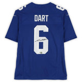 Jaxson Dart Autographed NY Giants Blue Nike Vapor Fuse Limited Jersey Fanatics