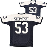 DALLAS COWBOYS MARK STEPNOSKI AUTOGRAPHED DARK BLUE JERSEY BECKETT BAS 216614