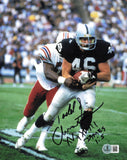 Todd Christensen Autographed 8x10 Photo Raiders "XV, XVIII" Beckett QR #BS12848