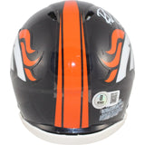 Rod Smith Autographed Denver Broncos TB 97-23 Mini Helmet Beckett Witness 49808