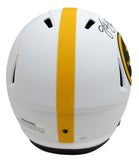 Jack Lambert HOF Signed/Inscr Steelers Full Size Lunar Replica Helmet JSA 164405