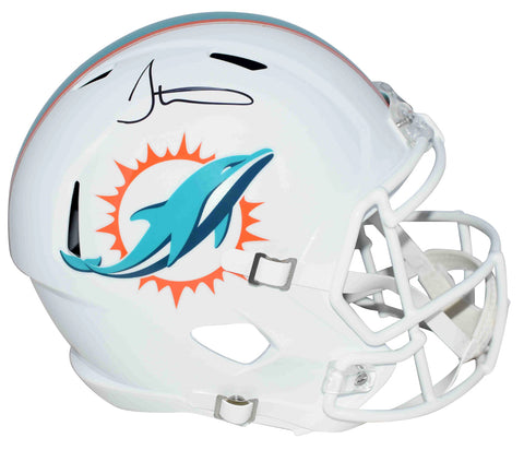 TYREEK HILL SIGNED AUTOGRAPHED MIAMI DOLPHINS FULL SIZE SPEED HELMET BECKETT