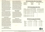 Bob Feller Autographed Cleveland Indians 1948 Patch Stat Card Beckett 54959