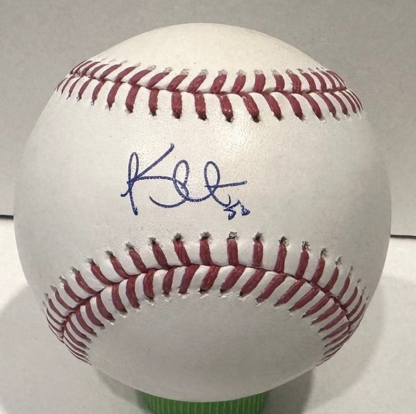 KYLE HARRISON Signed Official MLB Baseball - Milwaukee Brewers - JSA