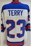 Troy Terry Signed 2018 Team USA Jersey (JSA COA) Anaheim Ducks #1 Scorer 2021-22