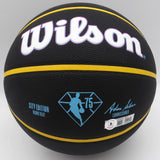 Shaquille O'Neal Autographed 75th Anniversary City Basketball Heat Beckett