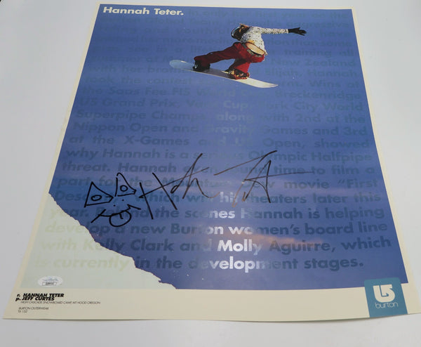 Hannah Teter Autographed 16x20 Burton Outerwear Photo JSA COA