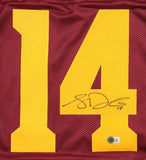 Sam Darnold Signed USC Trojans Jersey (Beckett) Seahawks Super Bowl LX Champ Q.B