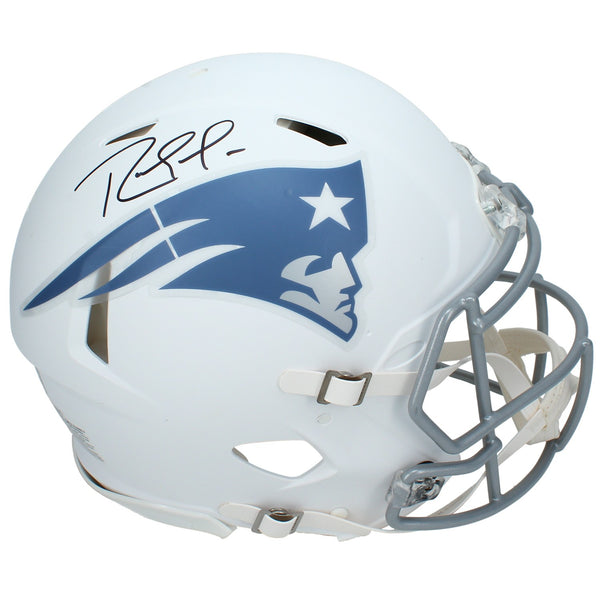 Randy Moss Autographed New England Patriots Rivalries Authentic Helmet Beckett