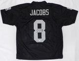 Las Vegas Raiders Josh Jacobs Autographed Black Jersey Beckett BAS QR #W254377