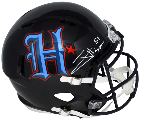 JAYDEN HIGGINS SIGNED HOUSTON TEXANS H-TOWN FULL SIZE SPEED HELMET BECKETT