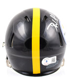 Derek Watt Autographed Steelers Speed Mini Helmet- Beckett W Hologram *Silver