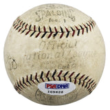 Red Sox Tris Speaker Signed Spalding International League Baseball BAS #AE34231
