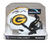 Quay Walker Autographed Green Bay Packers Lunar Mini Helmet Beckett 38205