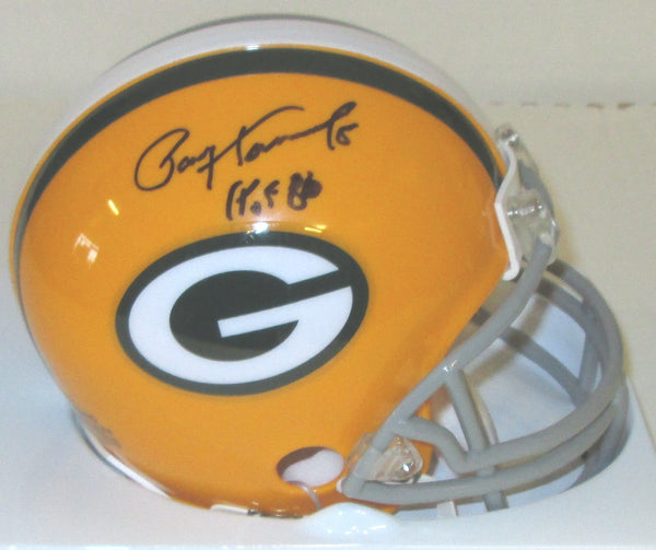 Packers Hall of Famer PAUL HORNUNG Signed Throwback Mini Helmet AUTO w/ HOF '86