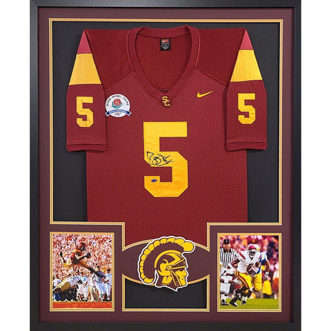 Reggie Bush Autographed Signed Framed USC Heisman Jersey GTSM