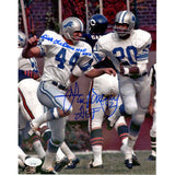Lem Barney Dick LeBeau Autographed/Signed Detroit Lions 8x10 Photo HOF JSA 55122
