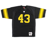 Troy Polamalu Signed Pittsburgh Steelers Mitchell & Ness Authentic Black Jersey