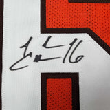 Autographed/Signed Josh Cribbs Cleveland Football Orange Jersey JSA COA