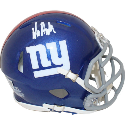 Jalin Hyatt Autographed/Signed New York Giants Mini Helmet Beckett 43040