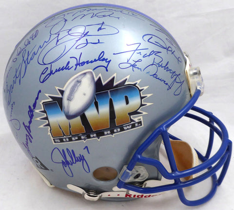 Super Bowl MVPS Autographed Full Size Authentic Helmet 27 Sigs Starr Beckett