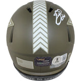 Emmitt Smith Autographed Dallas Cowboys 2022 STS Mini Helmet Beckett 53673