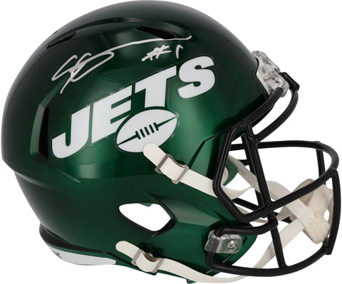 Signed Sauce Gardner Jets Helmet