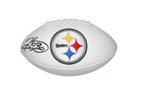 Hines Ward Autographed Pittsburgh Steelers Logo Football Beckett 42819