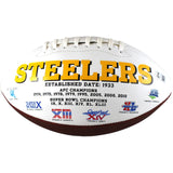 Jack Sawyer Autographed Pittsburgh Steelers Logo Football Beckett Witness 51658