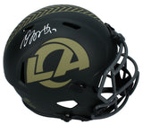 Davante Adams Autographed Rams 2025 Salute to Service Full Size Helmet Beckett