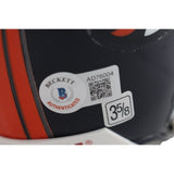 DJ Williams Autographed Denver Broncos VSR4 Mini Helmet Beckett 44271