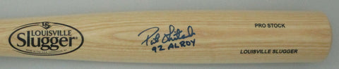 Brewers PAT LISTACH Signed Rawlings Big Stick Blonde Bat w/ "'92 AL ROY" - JSA