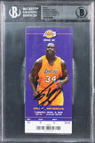 Shaquille O'Neal Signed 4/2/13 #34 Retirement Ticket Stub Card Auto 10! BAS Slab