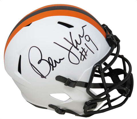 Bernie Kosar Signed Browns Lunar Eclipse Riddell F/S Speed Rep Helmet - (SS COA)