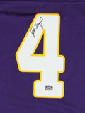 Brett Favre Signed Minnesota Vikings Reebok Purple NFL Jersey