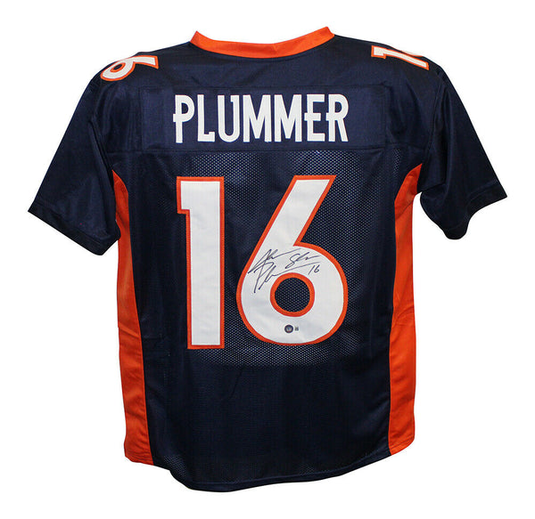 Jake Plummer Autographed/Signed Pro Style Blue XL Jersey BAS 31901