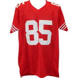 George Kittle Autographed/Signed San Francisco 49ers Red Jersey Beckett 58532