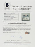 Lou Brock Signed LE NL Baseball Display w/ Thumbprint (Beckett LOA) Cardinals OF