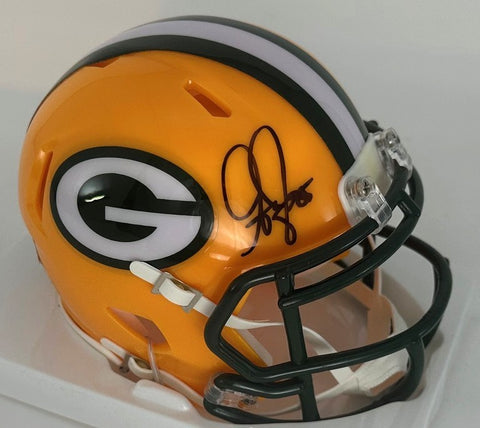 Packers Receiver GREG JENNINGS Signed Riddell Speed Mini Helmet AUTO - BAS