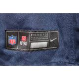 Christian Gonzalez Signed New England Patriots Blue Nike XL Jersey Beckett 50954