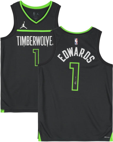 Anthony Edwards Minnesota Timberwolves Signed Jordan Brand Statement Jersey