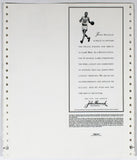 Larry Bird & Magic Johnson Signed Larry Bird Night Uncut Ticket BAS #AD04595
