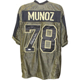 Anthony Munoz Autographed Pro Style Salute XL Jersey Beckett Witness 51673