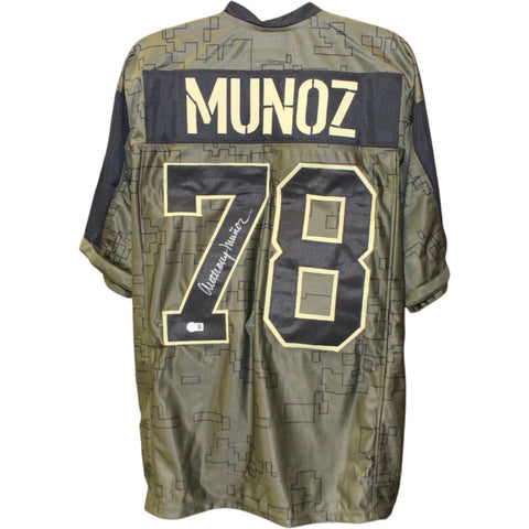 Anthony Munoz Autographed Pro Style Salute XL Jersey Beckett Witness 51673