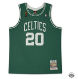 Ray Allen Autographed/Inscr. Celtics Authentic Green M&N Jersey UDA LE 108