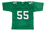 Brandon Graham Philadelphia Signed Kelly Green Football Stat Jersey BAS