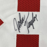 Framed Signed John Taylor 35x39 San Francisco Red Jersey JSA COA