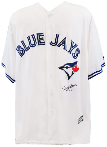 Roberto Alomar Signed Blue Jays White Majestic Replica Baseball Jersey -(SS COA)